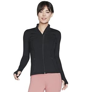Skechers Women's GO Walk Yoga Jacket, Bold Black, XL